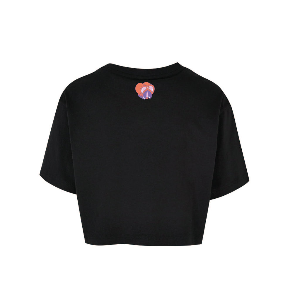 Clit Club - Nur Ja heißt Ja - Short Oversized Tee - Black