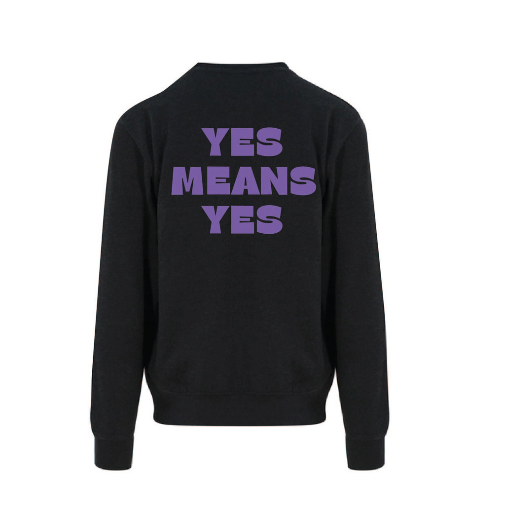 Clit Club - Yes means Yes - Sweatshirt Black