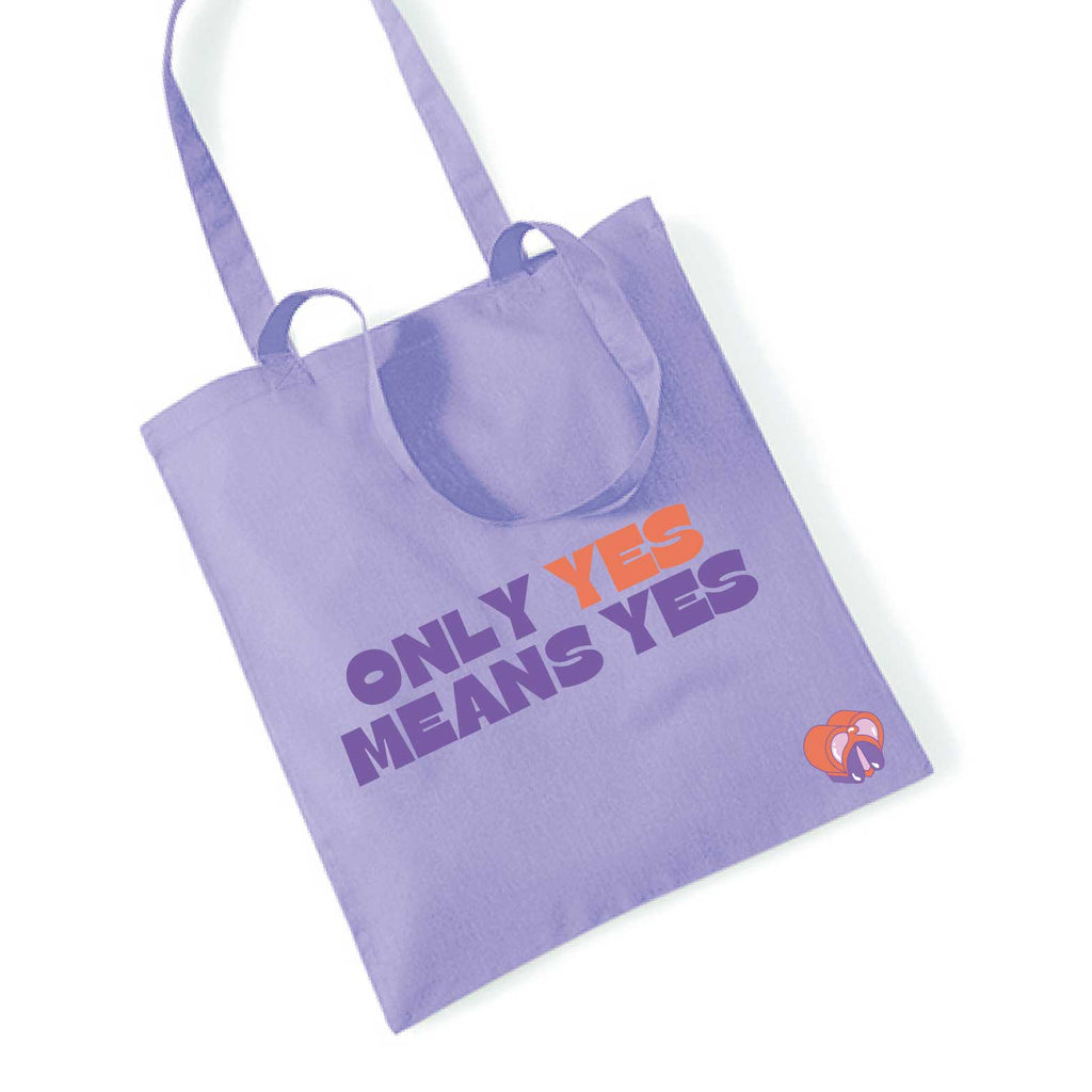 Clit Club - Only Yes Means Yes Baumwolltasche Lavender