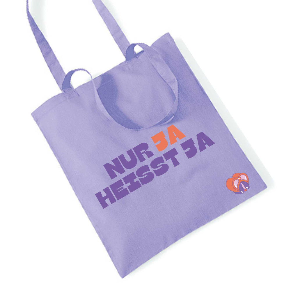 Clit Club - Nur Ja heißt Ja Baumwolltasche Lavender