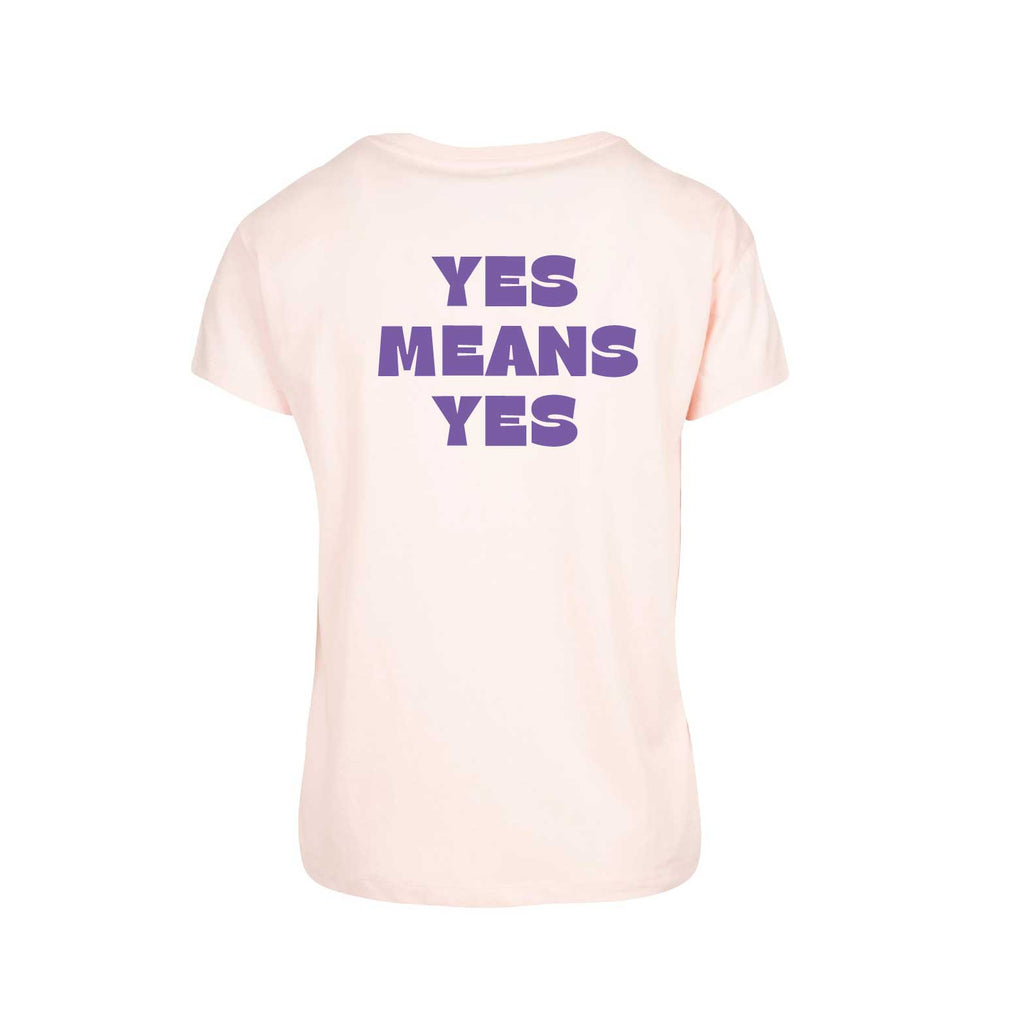 Clit Club - Yes Means Yes - Box Tee Pink